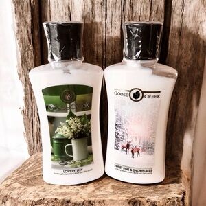 🆕Lovely Lily and Sweet Pine and Snowflakes Lotion by Goose Creek
